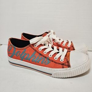 Miami Dolphins Women's Orange Sneakers